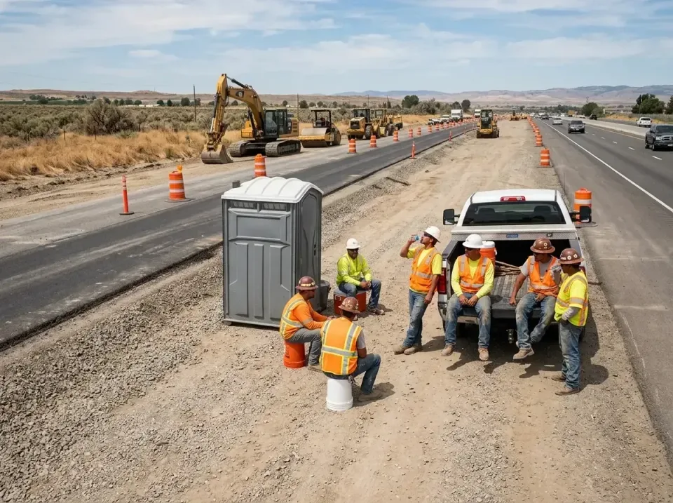 highway-road-construction-crew-007 — frequently asked questions, Porta Potty and Restroom Rentals in Lincoln Village, CA
